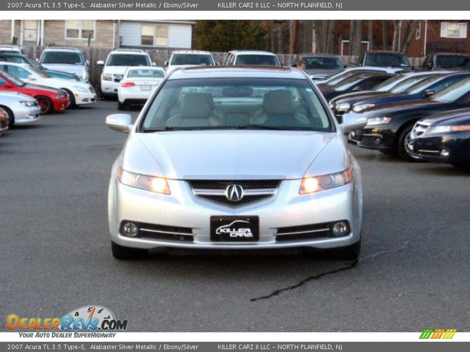 2007 Acura TL 3.5 Type-S Alabaster Silver Metallic / Ebony/Silver Photo #2