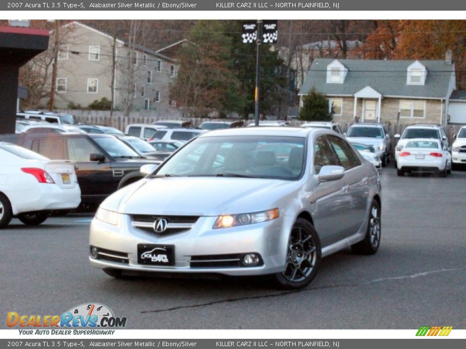 2007 Acura TL 3.5 Type-S Alabaster Silver Metallic / Ebony/Silver Photo #3