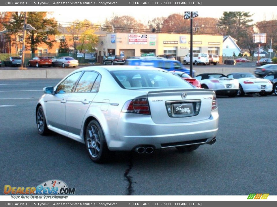 2007 Acura TL 3.5 Type-S Alabaster Silver Metallic / Ebony/Silver Photo #5