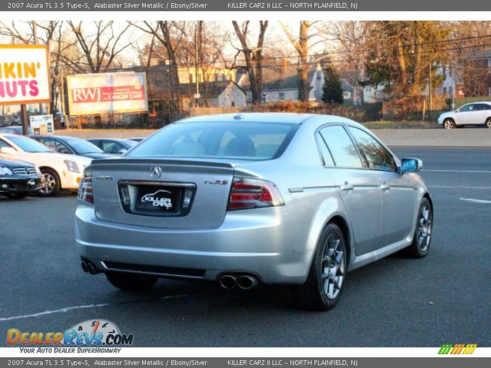 2007 Acura TL 3.5 Type-S Alabaster Silver Metallic / Ebony/Silver Photo #7