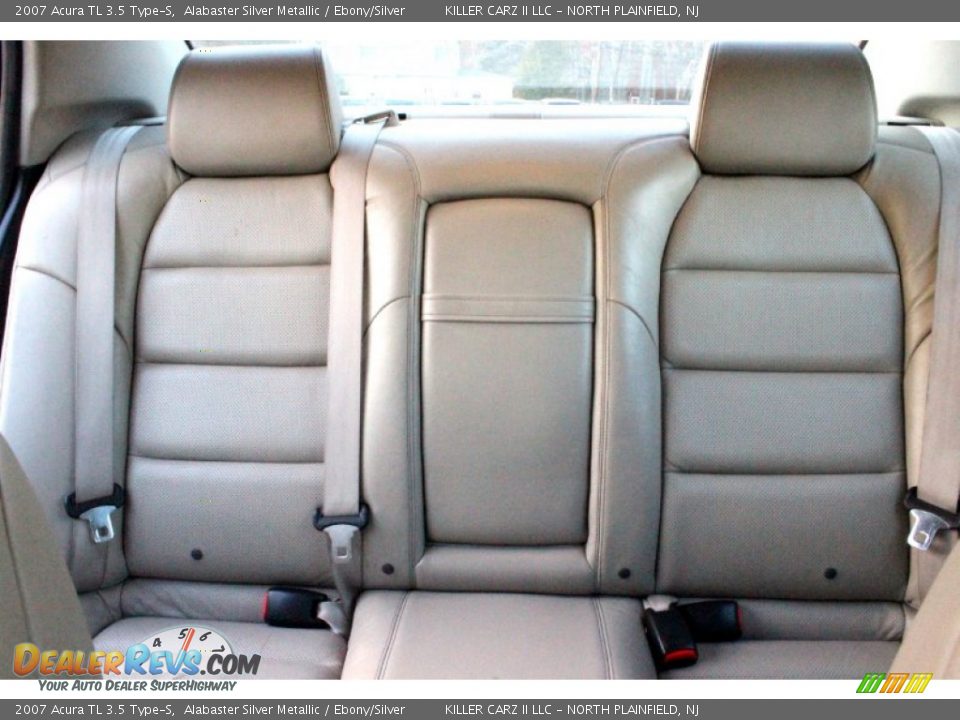2007 Acura TL 3.5 Type-S Alabaster Silver Metallic / Ebony/Silver Photo #9