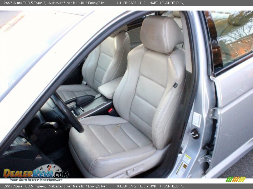 2007 Acura TL 3.5 Type-S Alabaster Silver Metallic / Ebony/Silver Photo #15