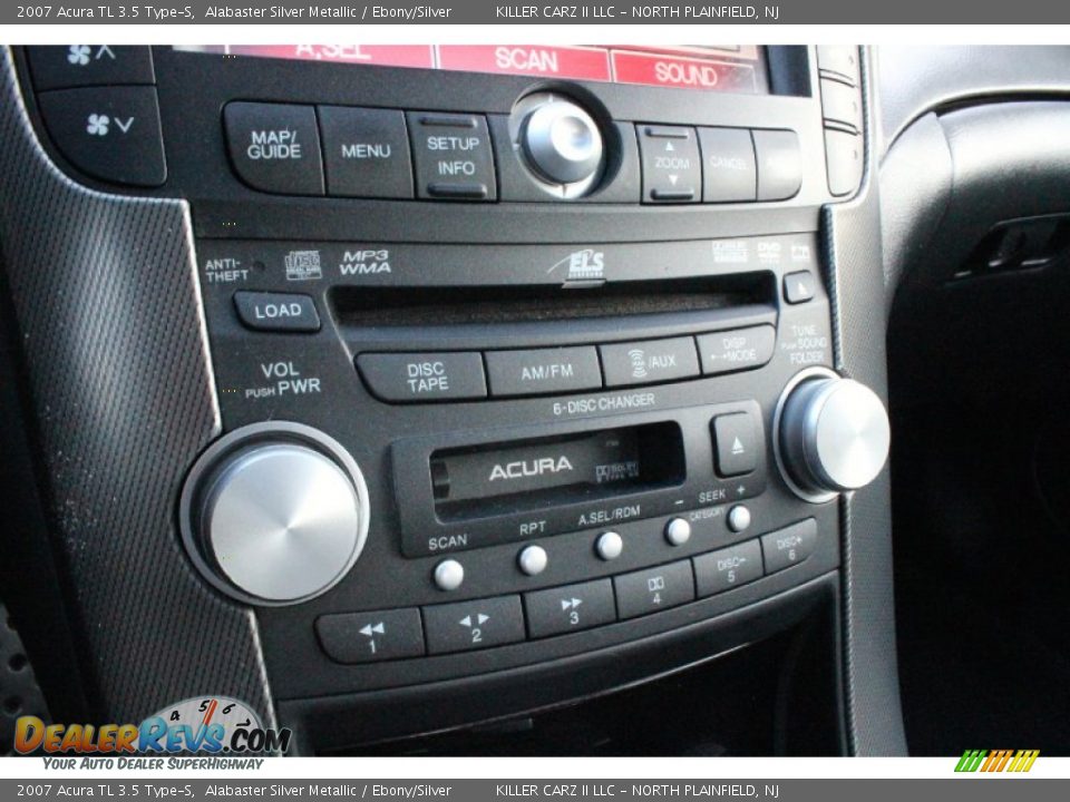 2007 Acura TL 3.5 Type-S Alabaster Silver Metallic / Ebony/Silver Photo #21