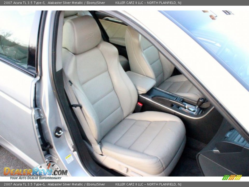 2007 Acura TL 3.5 Type-S Alabaster Silver Metallic / Ebony/Silver Photo #23