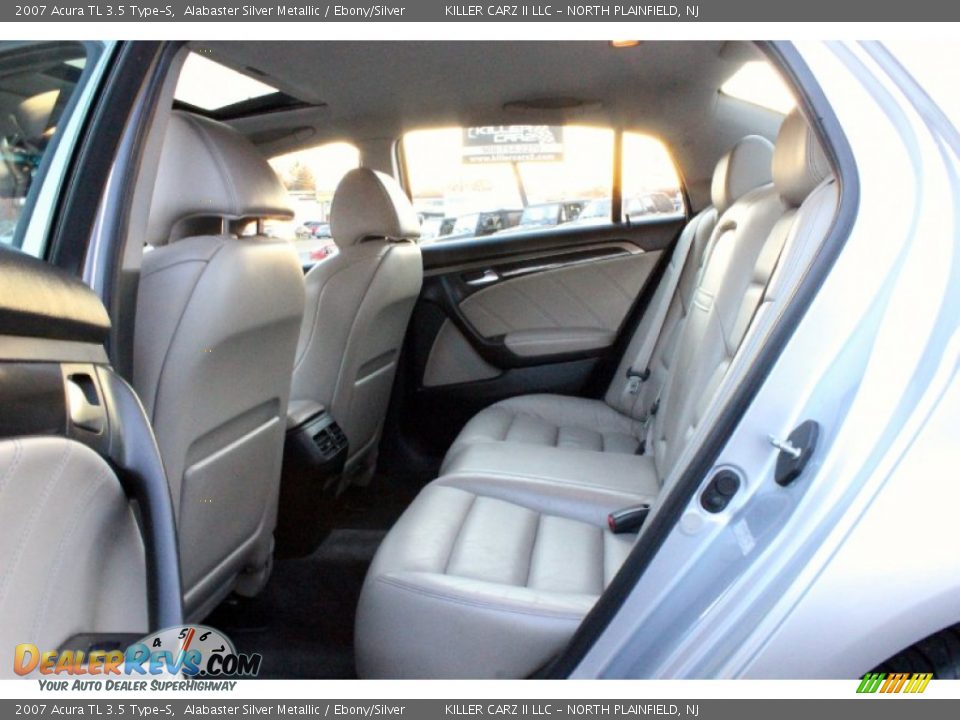 2007 Acura TL 3.5 Type-S Alabaster Silver Metallic / Ebony/Silver Photo #29