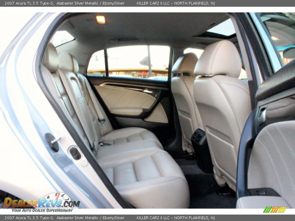 2007 Acura TL 3.5 Type-S Alabaster Silver Metallic / Ebony/Silver Photo #30