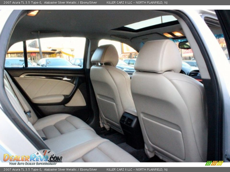 2007 Acura TL 3.5 Type-S Alabaster Silver Metallic / Ebony/Silver Photo #31