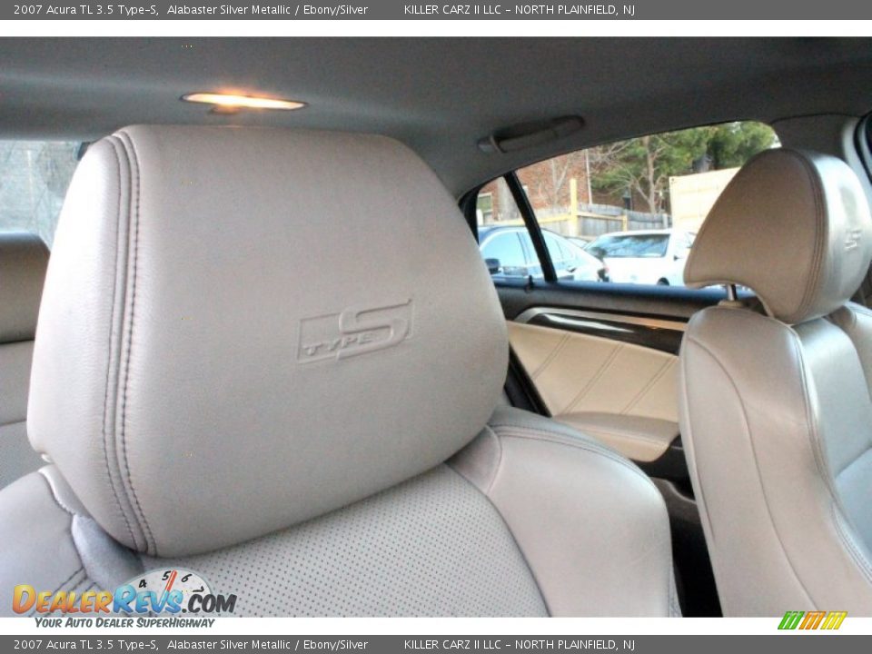 2007 Acura TL 3.5 Type-S Alabaster Silver Metallic / Ebony/Silver Photo #32