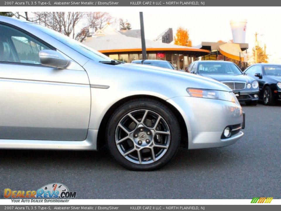 2007 Acura TL 3.5 Type-S Alabaster Silver Metallic / Ebony/Silver Photo #33