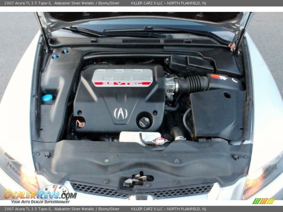 2007 Acura TL 3.5 Type-S Alabaster Silver Metallic / Ebony/Silver Photo #34
