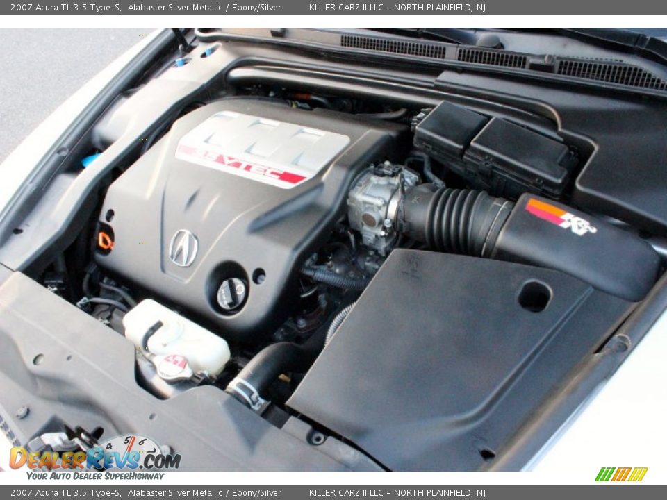2007 Acura TL 3.5 Type-S Alabaster Silver Metallic / Ebony/Silver Photo #35