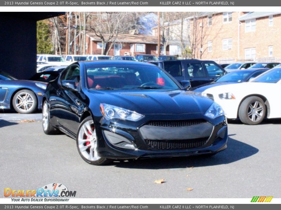 2013 Hyundai Genesis Coupe 2.0T R-Spec Becketts Black / Red Leather/Red Cloth Photo #1