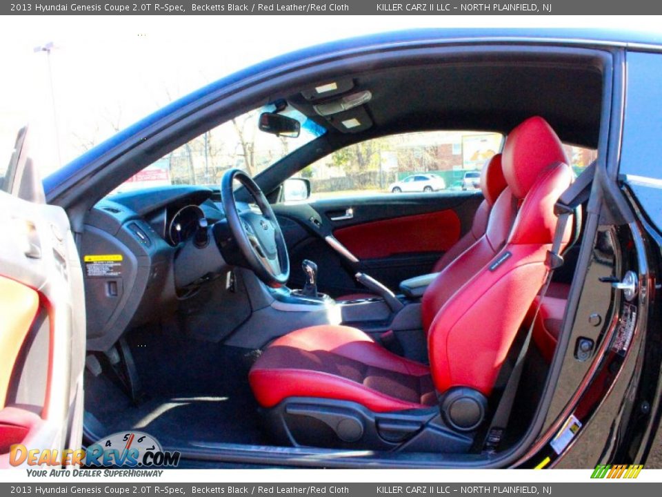 2013 Hyundai Genesis Coupe 2.0T R-Spec Becketts Black / Red Leather/Red Cloth Photo #14