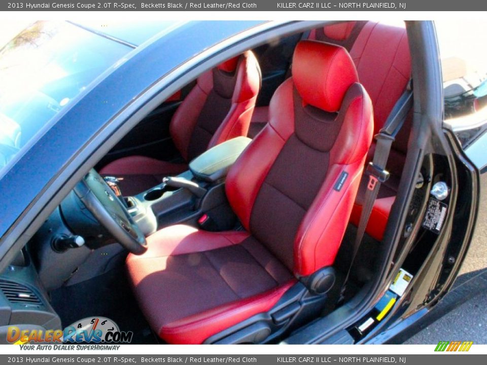 2013 Hyundai Genesis Coupe 2.0T R-Spec Becketts Black / Red Leather/Red Cloth Photo #15