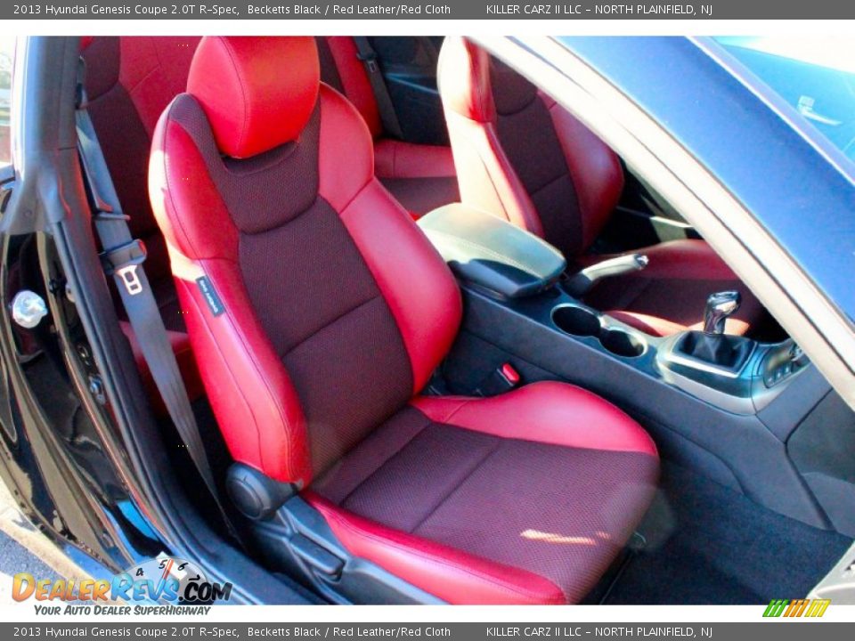 2013 Hyundai Genesis Coupe 2.0T R-Spec Becketts Black / Red Leather/Red Cloth Photo #21