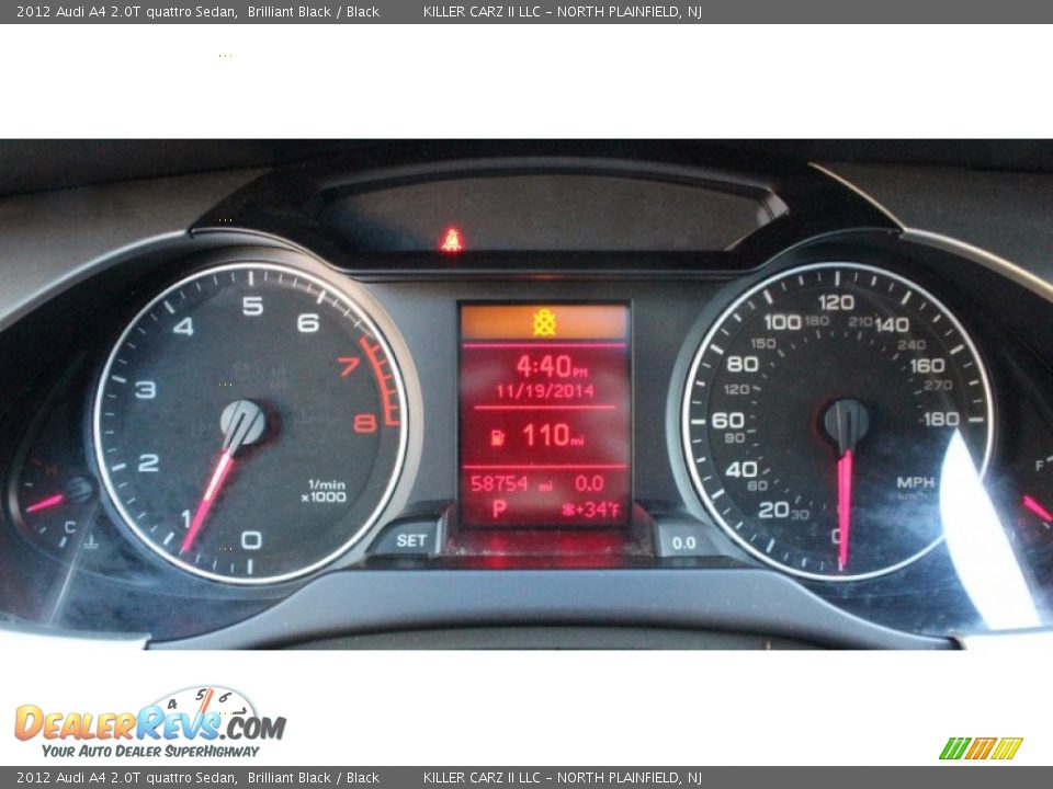 2012 Audi A4 2.0T quattro Sedan Brilliant Black / Black Photo #34