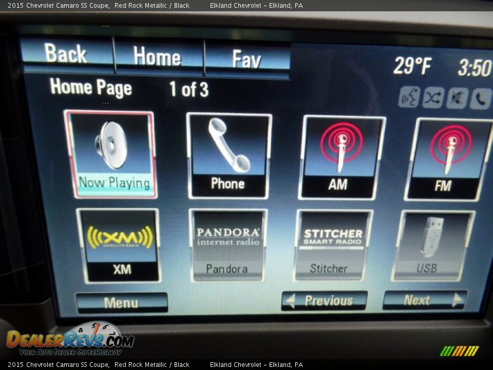 2015 Chevrolet Camaro SS Coupe Red Rock Metallic / Black Photo #24