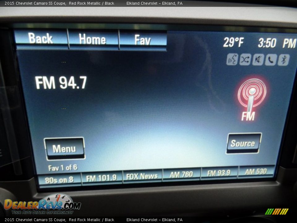 2015 Chevrolet Camaro SS Coupe Red Rock Metallic / Black Photo #26