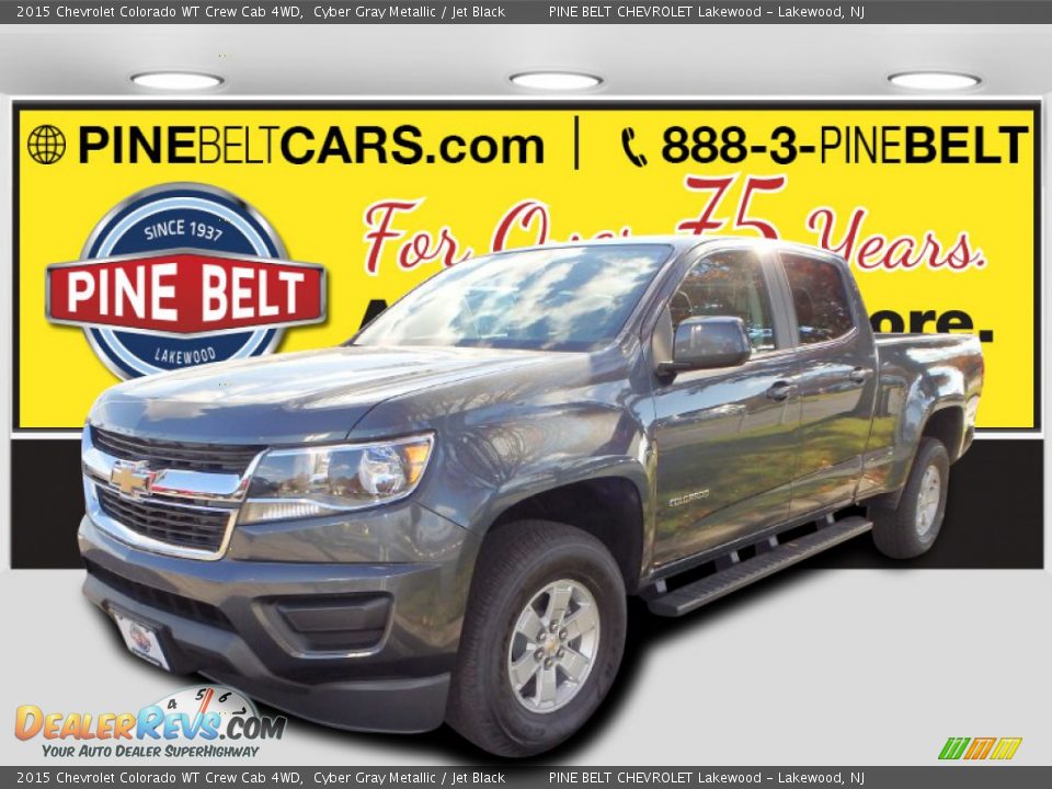 2015 Chevrolet Colorado WT Crew Cab 4WD Cyber Gray Metallic / Jet Black Photo #1