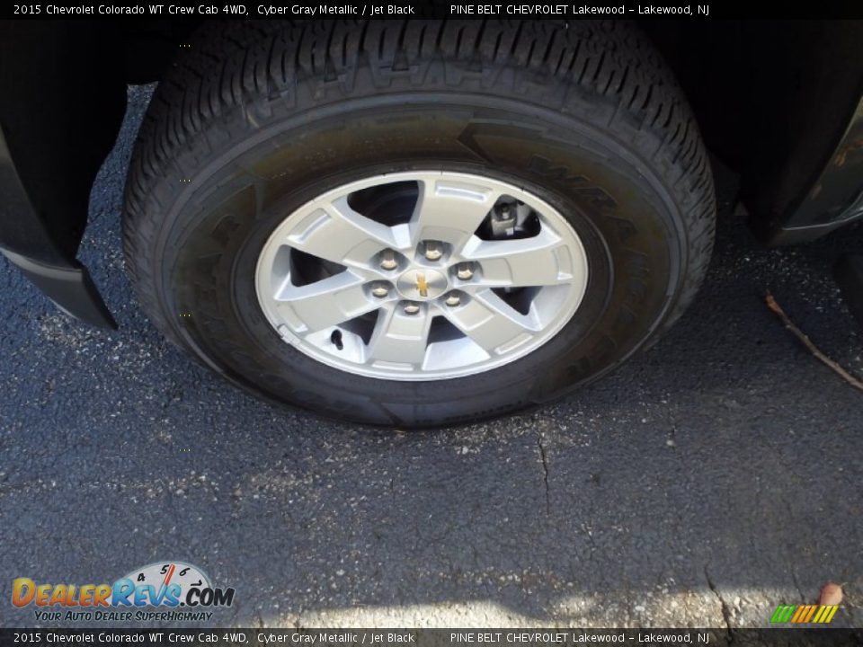 2015 Chevrolet Colorado WT Crew Cab 4WD Cyber Gray Metallic / Jet Black Photo #3
