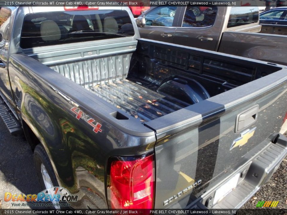 2015 Chevrolet Colorado WT Crew Cab 4WD Cyber Gray Metallic / Jet Black Photo #8