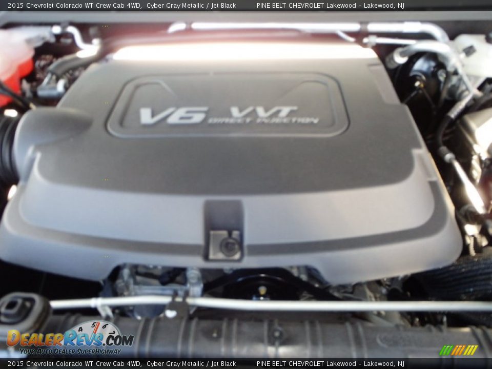 2015 Chevrolet Colorado WT Crew Cab 4WD Cyber Gray Metallic / Jet Black Photo #11