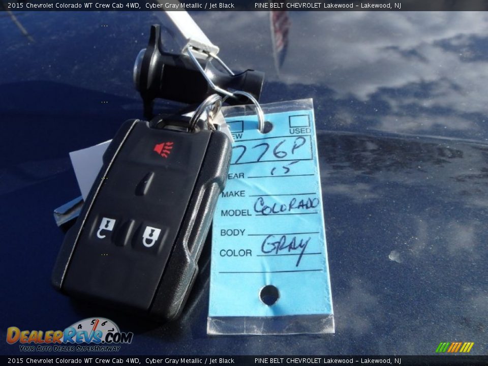 2015 Chevrolet Colorado WT Crew Cab 4WD Cyber Gray Metallic / Jet Black Photo #12