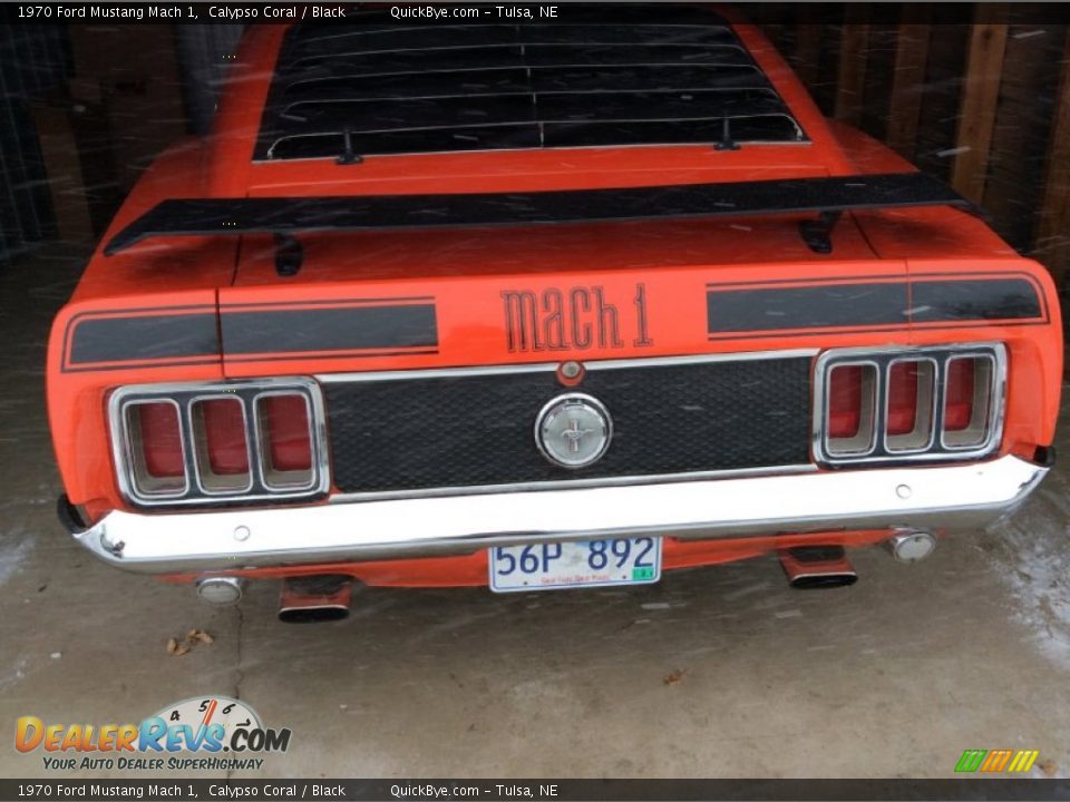 1970 Ford Mustang Mach 1 Calypso Coral / Black Photo #11