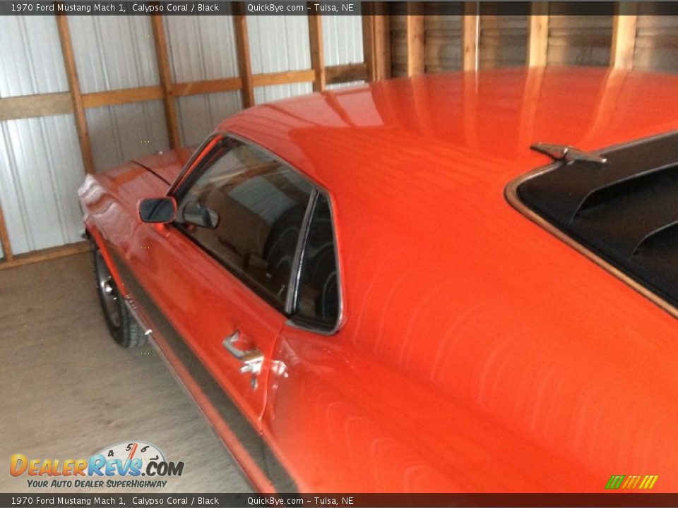 1970 Ford Mustang Mach 1 Calypso Coral / Black Photo #14
