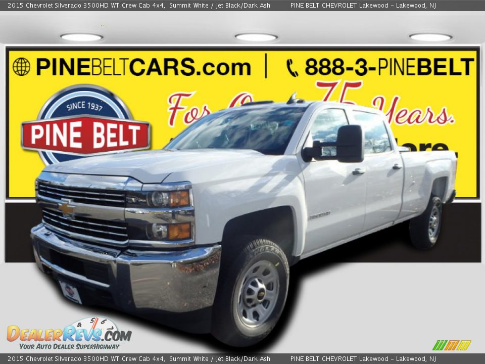 2015 Chevrolet Silverado 3500HD WT Crew Cab 4x4 Summit White / Jet Black/Dark Ash Photo #1
