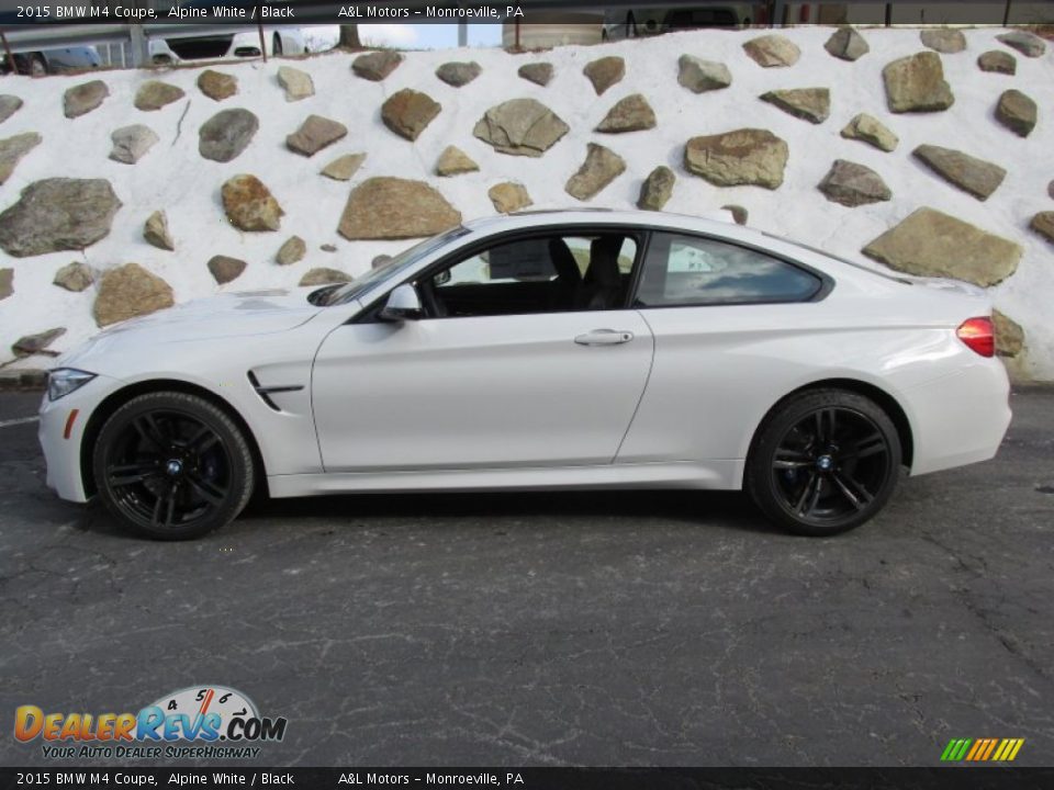 2015 BMW M4 Coupe Alpine White / Black Photo #2