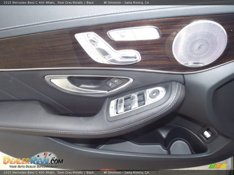 2015 Mercedes-Benz C 400 4Matic Steel Grey Metallic / Black Photo #6