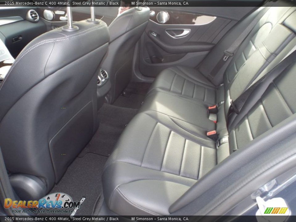 2015 Mercedes-Benz C 400 4Matic Steel Grey Metallic / Black Photo #8