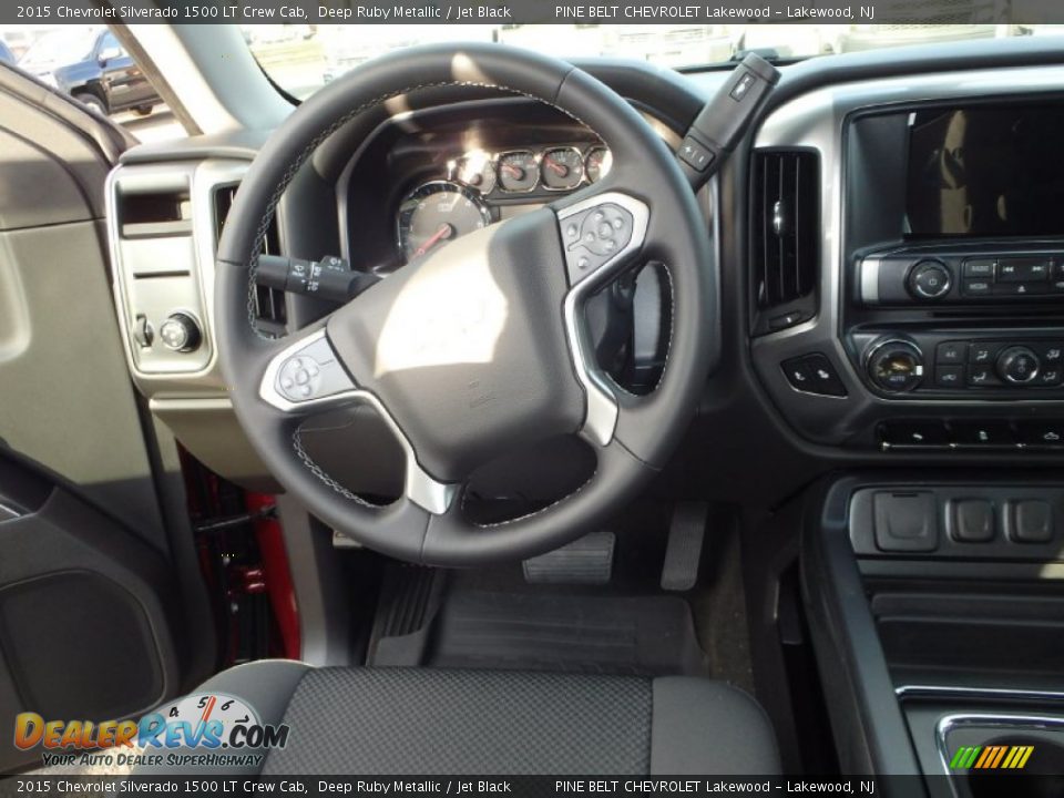 2015 Chevrolet Silverado 1500 LT Crew Cab Deep Ruby Metallic / Jet Black Photo #6