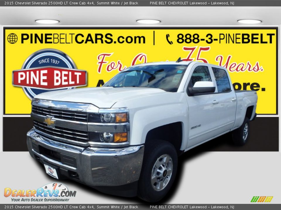 2015 Chevrolet Silverado 2500HD LT Crew Cab 4x4 Summit White / Jet Black Photo #1