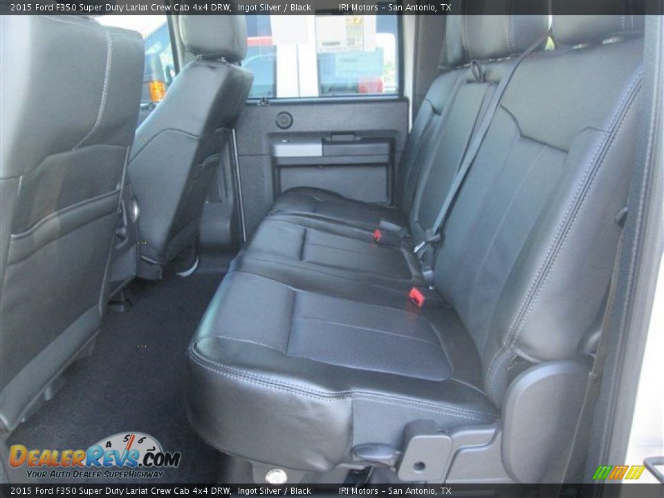 2015 Ford F350 Super Duty Lariat Crew Cab 4x4 DRW Ingot Silver / Black Photo #4