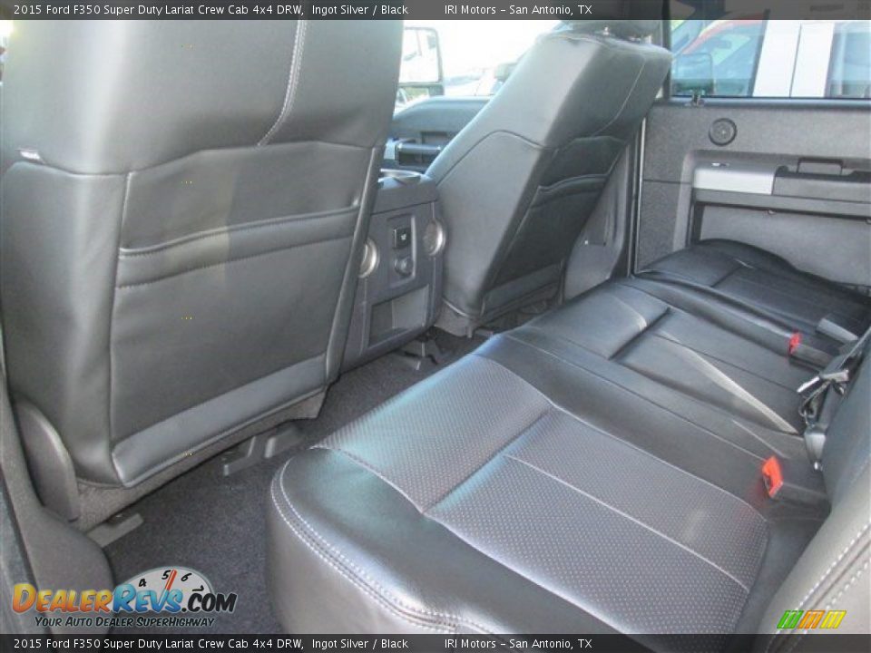 2015 Ford F350 Super Duty Lariat Crew Cab 4x4 DRW Ingot Silver / Black Photo #5