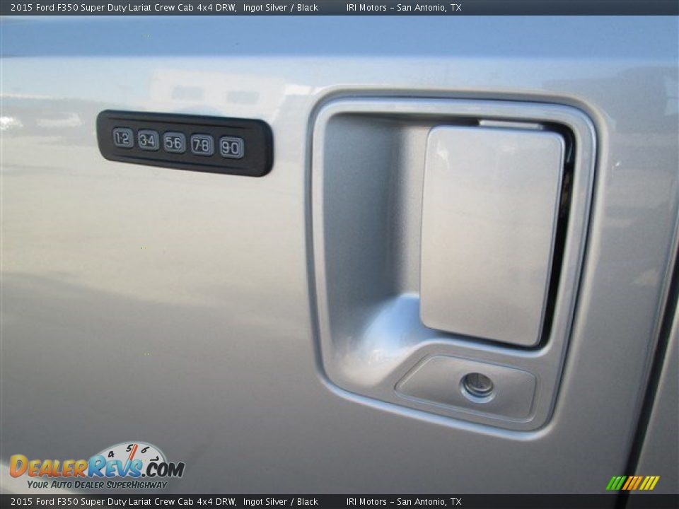 2015 Ford F350 Super Duty Lariat Crew Cab 4x4 DRW Ingot Silver / Black Photo #7