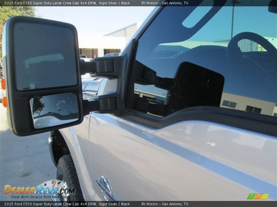 2015 Ford F350 Super Duty Lariat Crew Cab 4x4 DRW Ingot Silver / Black Photo #8