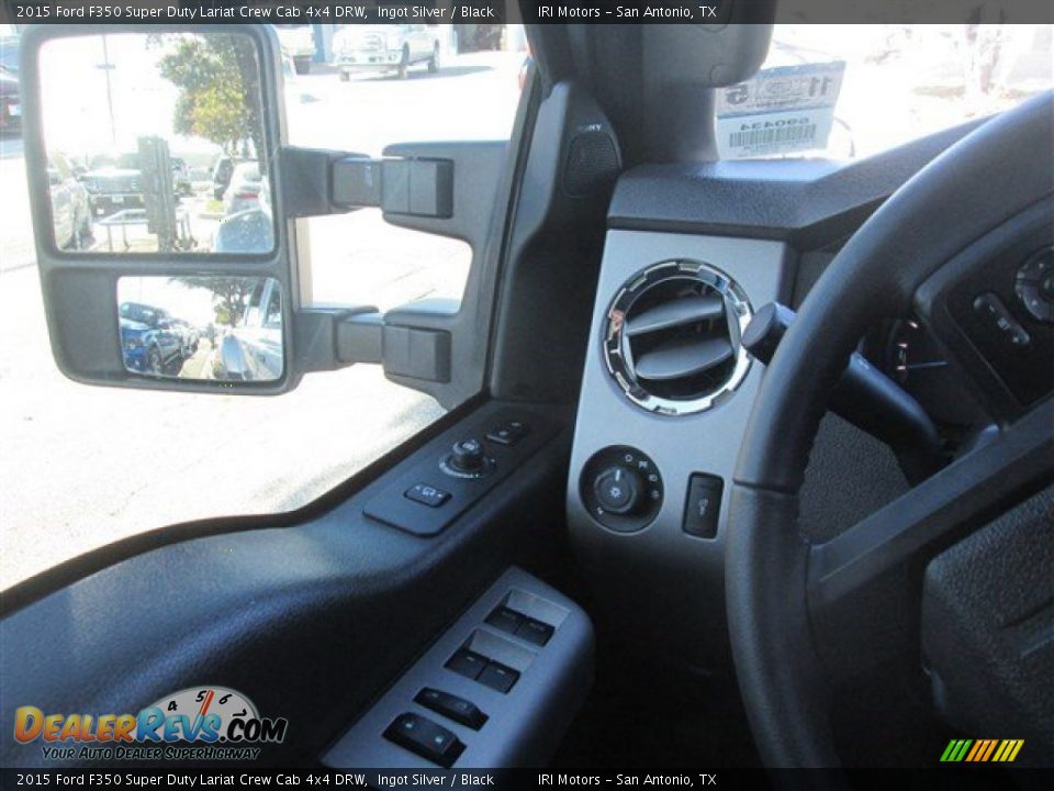 2015 Ford F350 Super Duty Lariat Crew Cab 4x4 DRW Ingot Silver / Black Photo #13