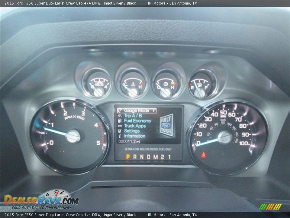 2015 Ford F350 Super Duty Lariat Crew Cab 4x4 DRW Ingot Silver / Black Photo #17