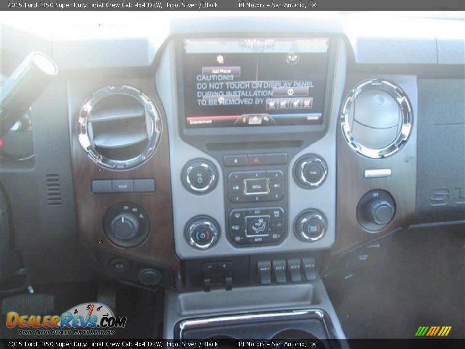 2015 Ford F350 Super Duty Lariat Crew Cab 4x4 DRW Ingot Silver / Black Photo #18