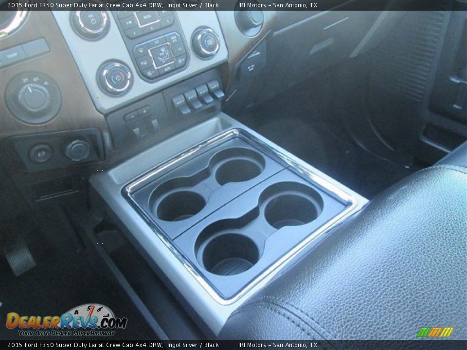 2015 Ford F350 Super Duty Lariat Crew Cab 4x4 DRW Ingot Silver / Black Photo #19