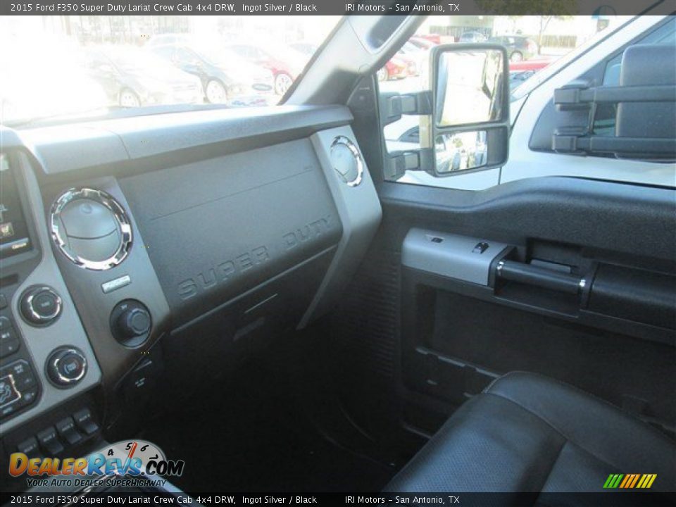 2015 Ford F350 Super Duty Lariat Crew Cab 4x4 DRW Ingot Silver / Black Photo #20