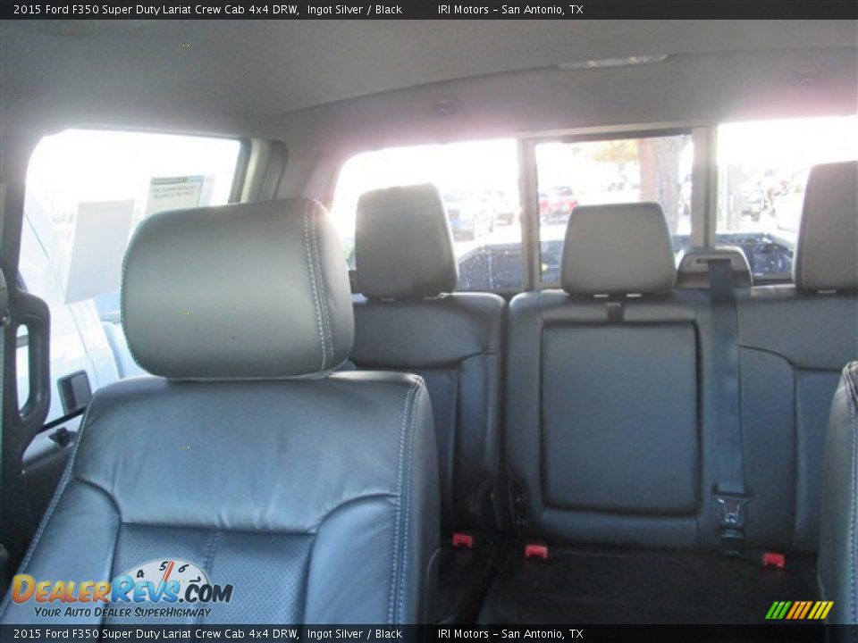 2015 Ford F350 Super Duty Lariat Crew Cab 4x4 DRW Ingot Silver / Black Photo #23