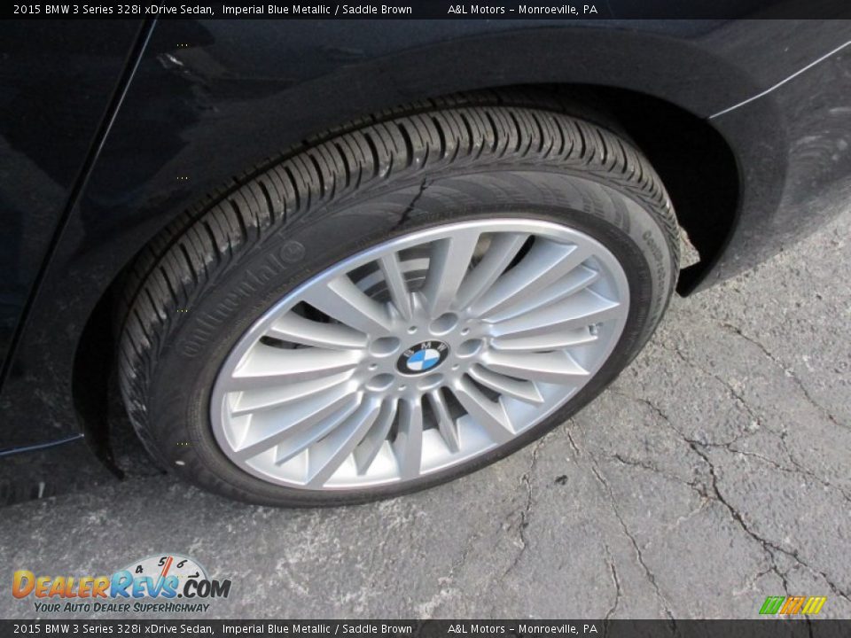 2015 BMW 3 Series 328i xDrive Sedan Imperial Blue Metallic / Saddle Brown Photo #4