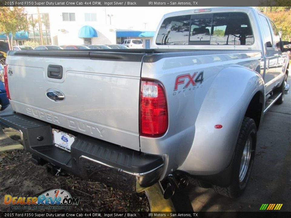2015 Ford F350 Super Duty Lariat Crew Cab 4x4 DRW Ingot Silver / Black Photo #27