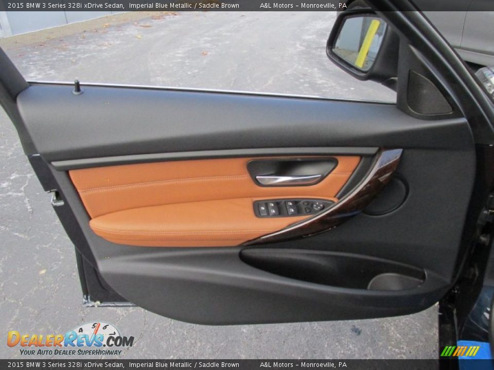 2015 BMW 3 Series 328i xDrive Sedan Imperial Blue Metallic / Saddle Brown Photo #12