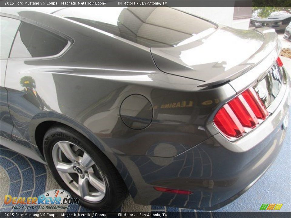 2015 Ford Mustang V6 Coupe Magnetic Metallic / Ebony Photo #6