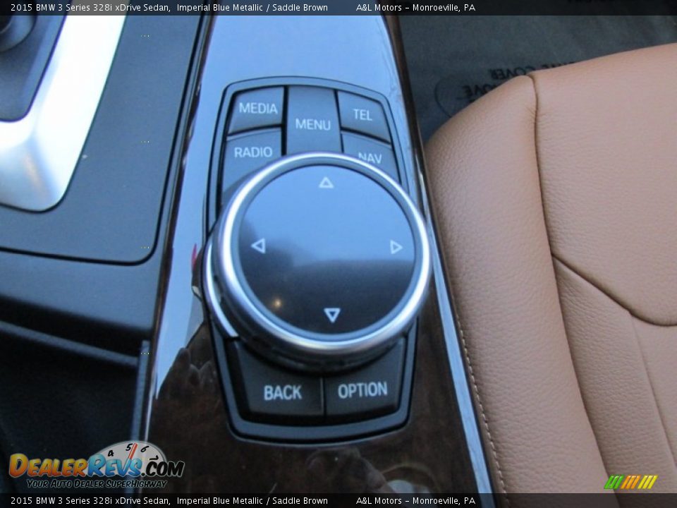 2015 BMW 3 Series 328i xDrive Sedan Imperial Blue Metallic / Saddle Brown Photo #17
